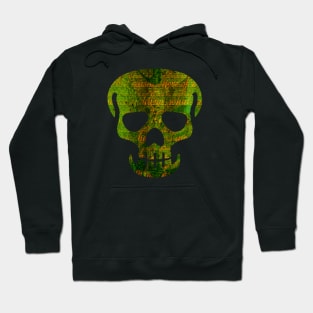 Skull Figure with Abstract Texture (sayfohrt) Hoodie